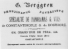 1881 yılında L'Indicateur Ottoman Annuaire-Almanach du Commerce'de yayınlanan G. Berggren ilanı